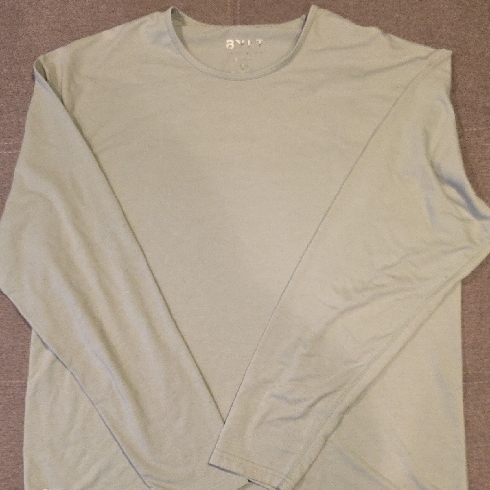 BYLT Basics Green Long Sleeve Tee